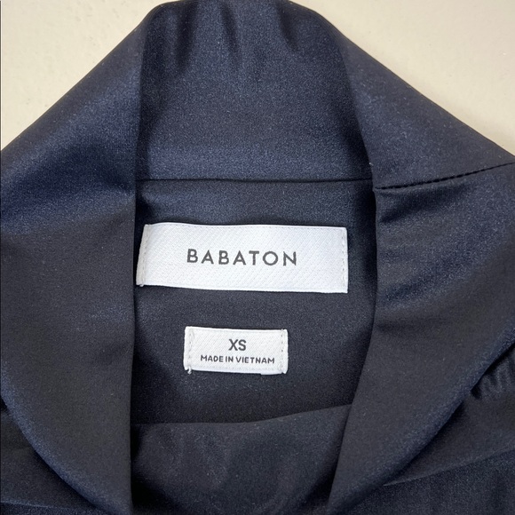 Aritzia Babaton women’s Satinette Mockneck Longsleeve Black Size XS - Picture 6 of 9